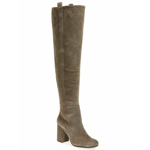 Vince Camuto Signature Women Over the Knee Boots Kylar Size US 9.5M Grey Suede - Picture 1 of 4